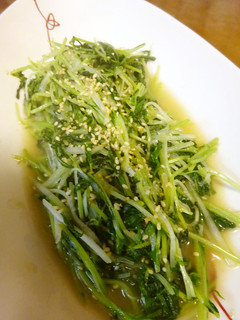 豆苗と水菜の炒め物-レシピのメイン写真