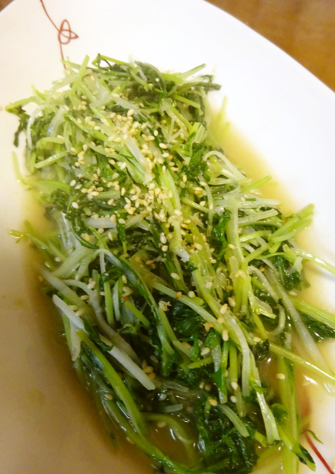 豆苗と水菜の炒め物-レシピのメイン写真