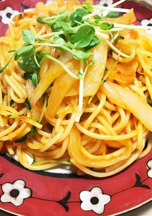 新玉ねぎナポリタン-レシピのメイン写真