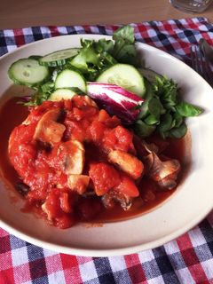 鶏肉ときのこのトマト煮-レシピのメイン写真
