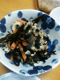 母の味 フライパンでひじきと鶏の煮物-レシピのメイン写真