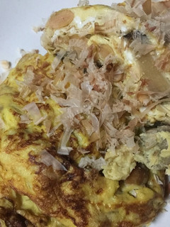 納豆と椎茸の甘煮のオムレツ-レシピのメイン写真