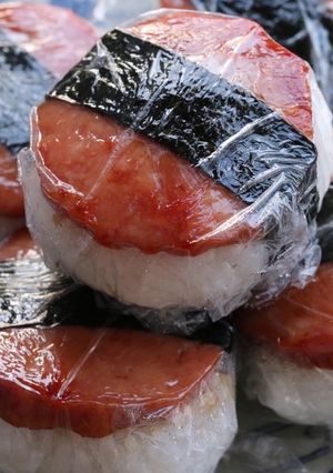 明宝ハムで照り焼きスパムむすび風♪-レシピのメイン写真