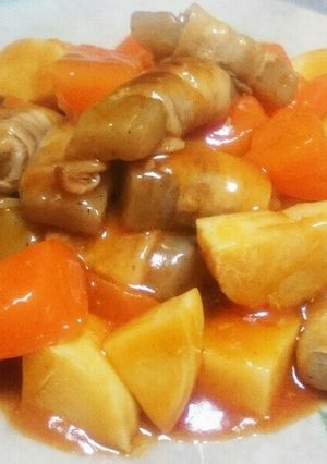 蒟蒻肉巻き酢豚-レシピのメイン写真