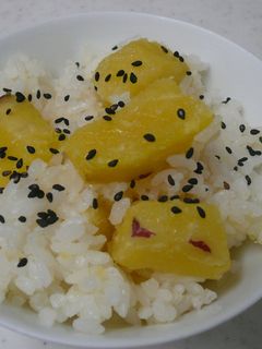もちもちサツマイモご飯-レシピのメイン写真