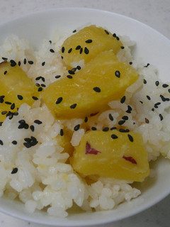 もちもちサツマイモご飯-レシピのメイン写真