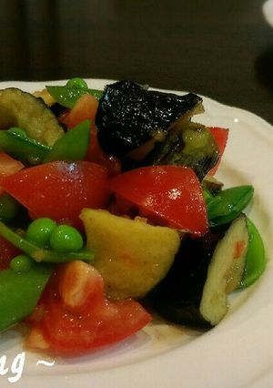 黒酢玉ねぎdeなすとトマトのデリ風マリネ-レシピのメイン写真
