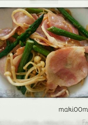アスパラベーコンのレモンバター炒め-レシピのメイン写真