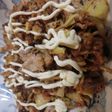 焼きそばともんじゃ焼き合わせました^^