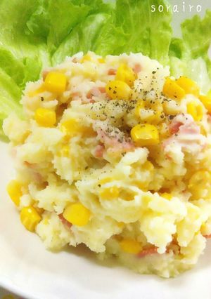 ベーコンの旨味♪レンジで簡単ポテトサラダ-レシピのメイン写真