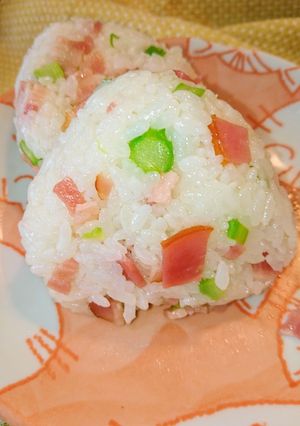 アスパラベーコンのバターおにぎり☆-レシピのメイン写真