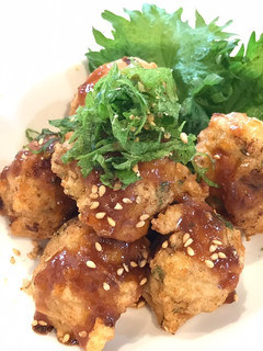 甘味噌ダレで鶏と牛蒡の揚げ団子-レシピのメイン写真