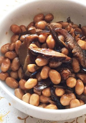 出汁がら昆布椎茸の活用＊大豆煮-レシピのメイン写真