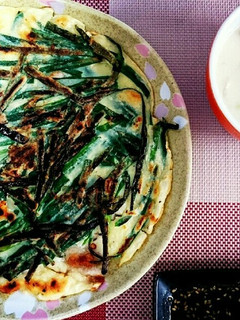 男子ご飯♪簡単ニラチヂミ-レシピのメイン写真