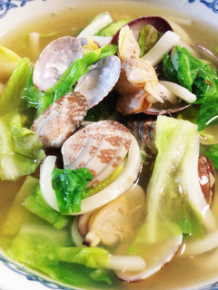 簡単♪あさりと春キャベツのうどん-レシピのメイン写真