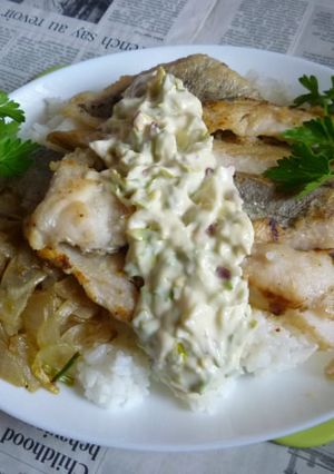 玉ねぎと真鱈のカフェ丼-レシピのメイン写真