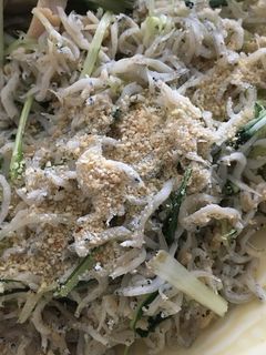 ジャコと水菜の炒め物-レシピのメイン写真