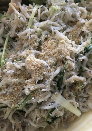 ジャコと水菜の炒め物-レシピのメイン写真
