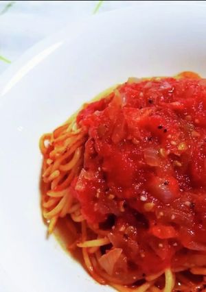 トマトたっぷりパスタ-レシピのメイン写真