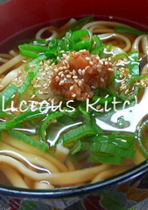 風邪っぴきさんにあったか梅おろしうどん-レシピのメイン写真