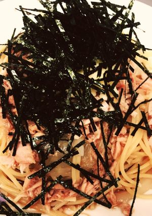 簡単！フライパンで和風ツナパスタ-レシピのメイン写真