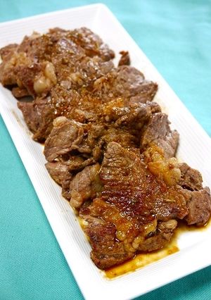 簡単!箸でいただく☆ゆず胡椒ステーキ-レシピのメイン写真