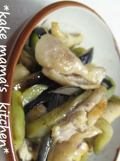 なす♡♥鶏皮炒め-レシピのメイン写真