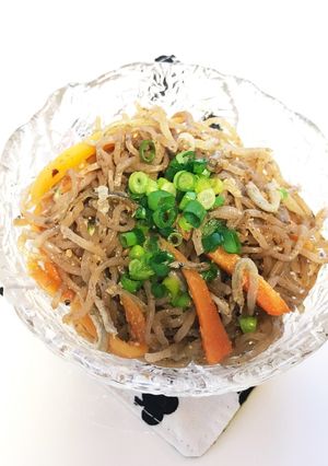 きんぴらこんにゃく子供大好きちりめん入り-レシピのメイン写真