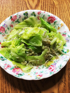 超簡単!キャベツとしらすのペペロン風炒め-レシピのメイン写真