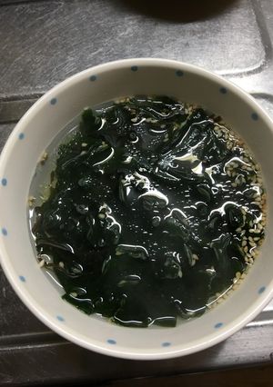 iMTC 超簡単１分でワカメスープ-レシピのメイン写真