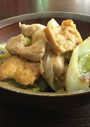 厚揚げと鶏むねのみそ炒め-レシピのメイン写真