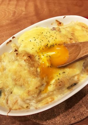 とろ〜り卵のマカロニグラタン♡-レシピのメイン写真