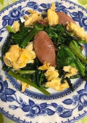 かき菜のコンソメバター炒め♪-レシピのメイン写真