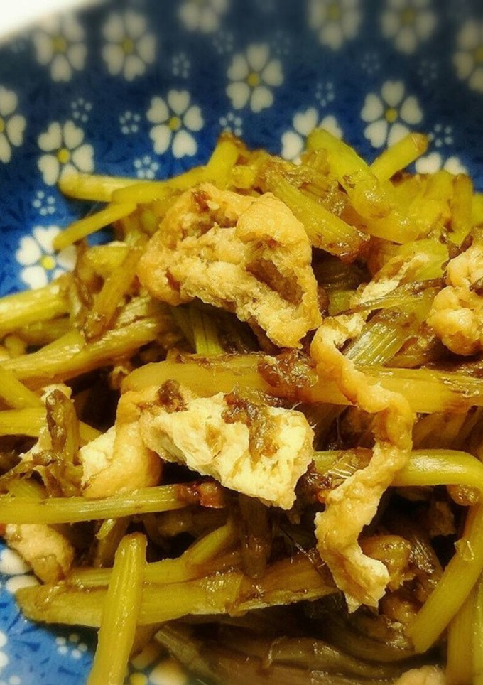 アク抜き簡単！フキと油揚げの田舎煮！-レシピのメイン写真