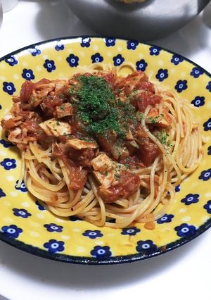 すぐできる ツナとトマトのスパゲティ-レシピのメイン写真