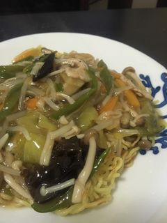 野菜ときのこたっぷりあんかけ焼そば-レシピのメイン写真
