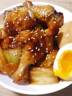 半熟卵と手羽元の甘辛煮-レシピのメイン写真