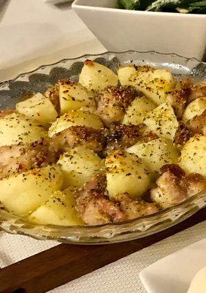 オーブンで簡単！じゃがいもチキングリル♡-レシピのメイン写真