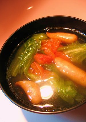 大葉にんにく醤油で☆レタスのスープ-レシピのメイン写真