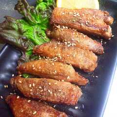 รูปของ 名古屋名物「手羽先」をチキンリブで作る☆