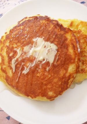 簡単もっちもちホットケーキ☆ヨーグルト-レシピのメイン写真