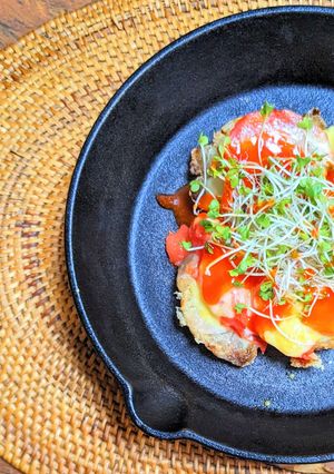 鶏の唐揚げのトマトチーズ焼き-レシピのメイン写真