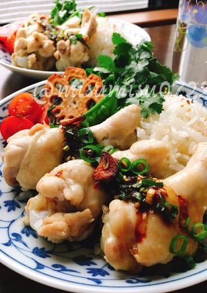 手羽元海南鶏飯(シンガポールチキンライス-レシピのメイン写真