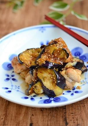 鶏もも肉となすの甘辛炒め【作り置き】-レシピのメイン写真