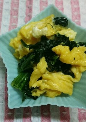 簡単☆ホウレン草玉子-レシピのメイン写真