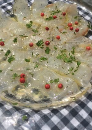 ヒラメのカルパッチョ サッパリレモン味-レシピのメイン写真