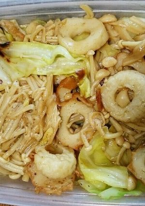 キャベツとえのきのカレーソース炒め-レシピのメイン写真