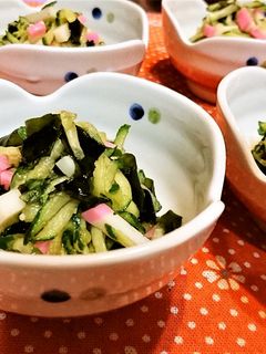 3分【板カマと胡瓜のわさび醤油和え】-レシピのメイン写真