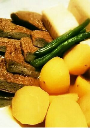 じゃこ天とじゃが芋の煮物-レシピのメイン写真