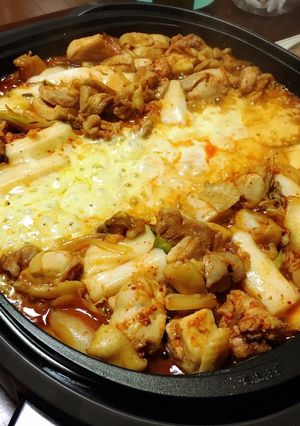 ホットプレートで簡単チーズタッカルビ-レシピのメイン写真